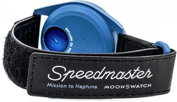 Swatch Omega x Moon Mission to Neptune Speedmaster Blue – Nouveau SO33N100, Bleu, Moderne – Image 7