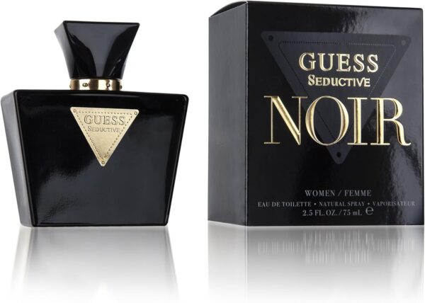 GUESS Seductive Noir, Eau de Toilette pour Femme, Parfum Floral, Parfum Sensuel Longue Durée, 75 ml – Image 3