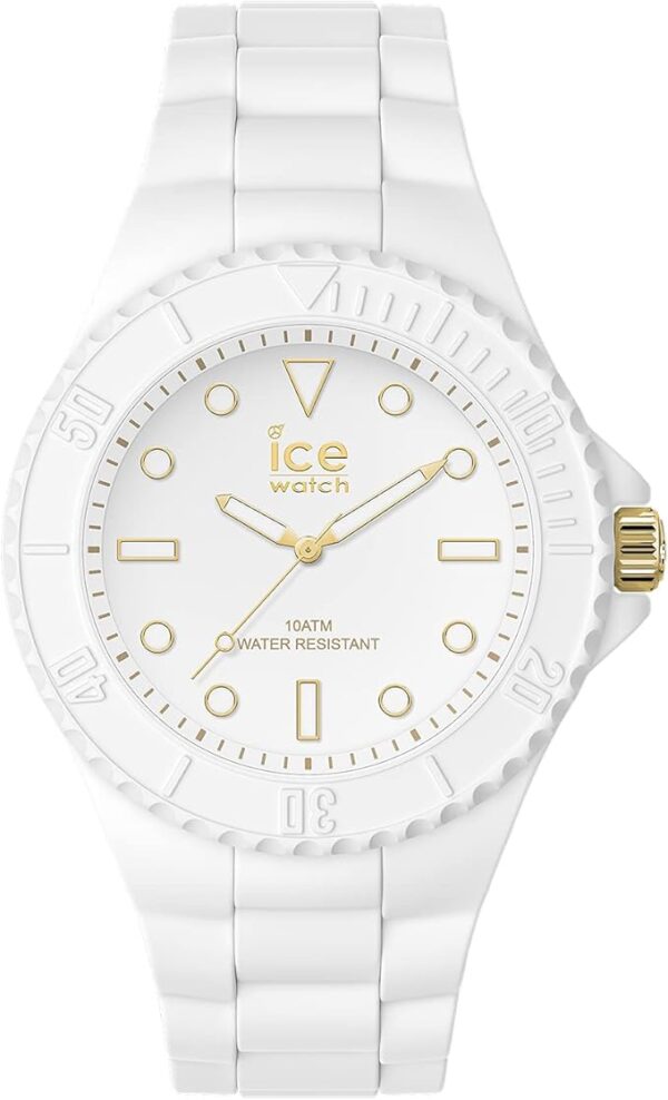 Ice-Watch - ICE generation White gold - Montre blanche pour femme avec bracelet en silicone - 019152 (Medium) – Image 6