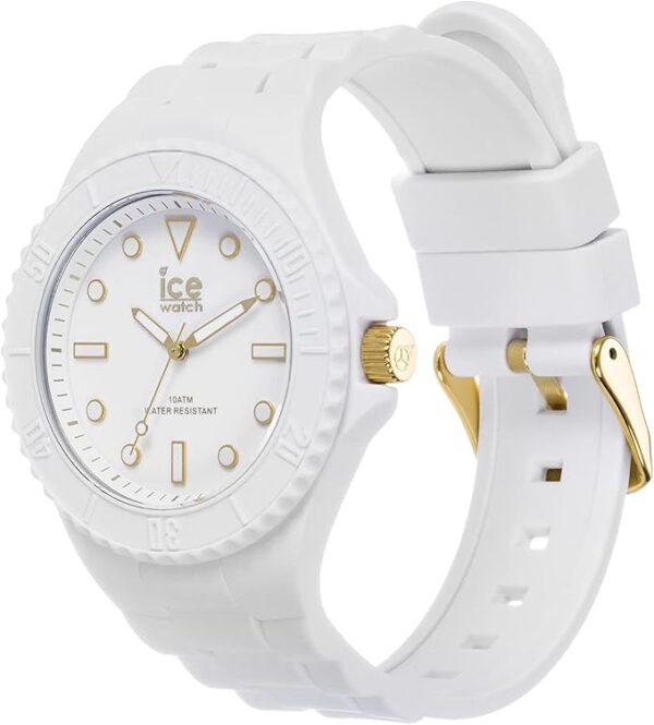 Ice-Watch - ICE generation White gold - Montre blanche pour femme avec bracelet en silicone - 019152 (Medium) – Image 5