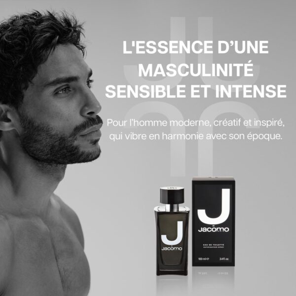 JACOMO - J De Jacomo - Eau De Toilette Homme - Parfum Homme Oriental Épicé Boisé - Poivre Noir, Chocolat & Patchouli - Spray Vaporisateur - Fabriqué En France - 100 ml – Image 4