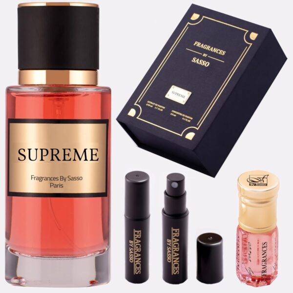 Parfum SUPREME Senteur BOUQUET - FRAGRANCES BY SASSO - Coffret Luxe - Extrait De Parfum 50ml + Essence Pure 3ml + 2 Échantillons OFFERT - Coffret Cadeau Homme Et Femme - COLLECTION PRIVEE Générique – Image 7