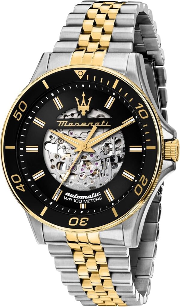 Maserati Montre Homme, Automatique, Analogique, Bracelet Acier, Collection Sfida - R8823140010 – Image 5