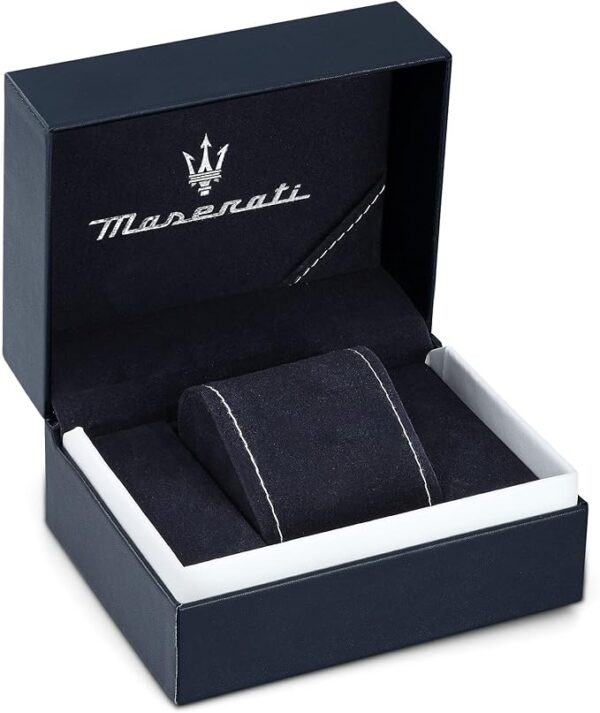 Maserati Montre pour Homme, Collection Traguardo, Mouvement à Quartz, chronographe, en Acier et Cuir - R8871612024 – Image 4